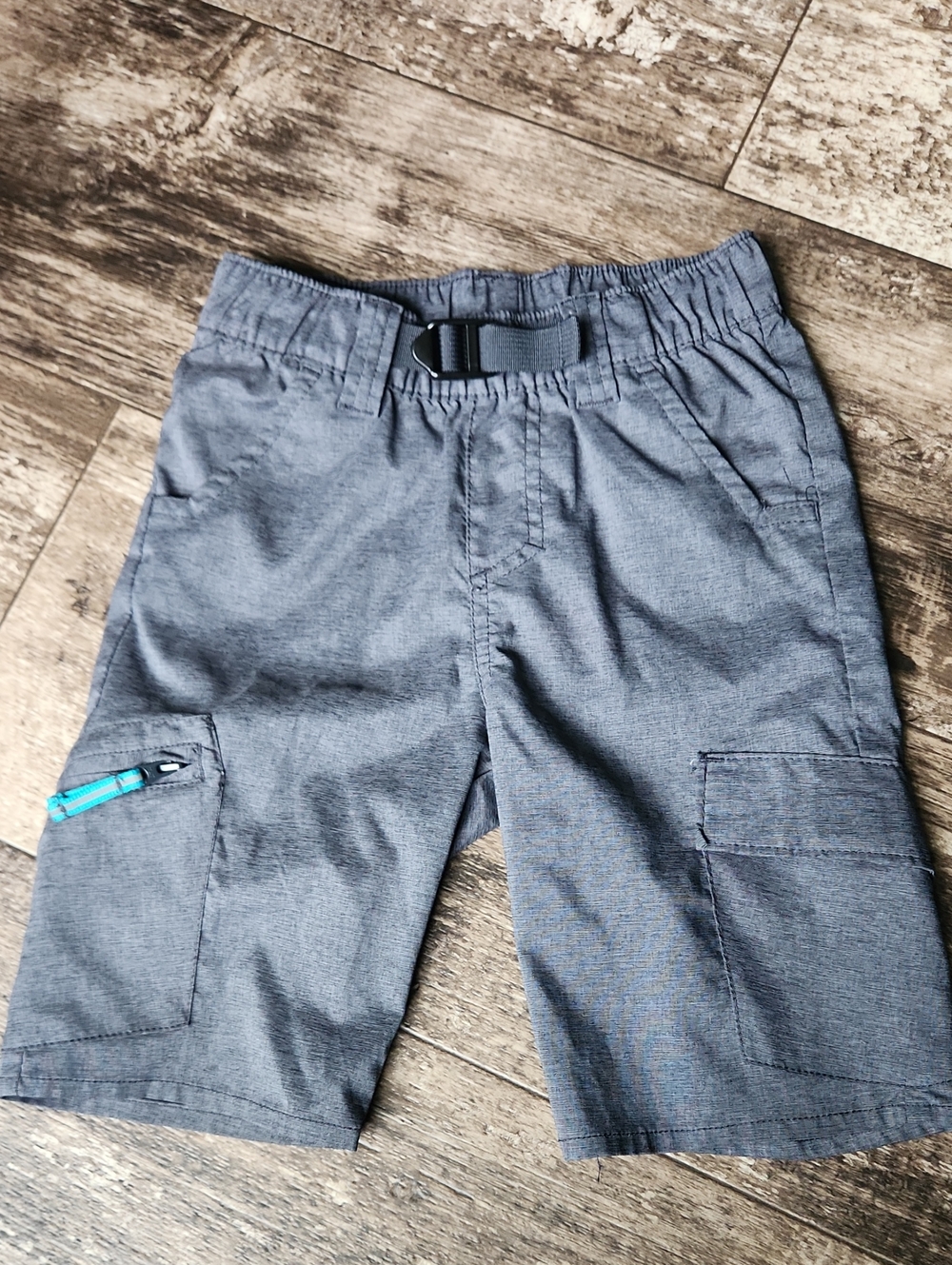 Wrangler Boys Size Xs 4/5 Grey Outdoor Ripstop Cargo Shorts